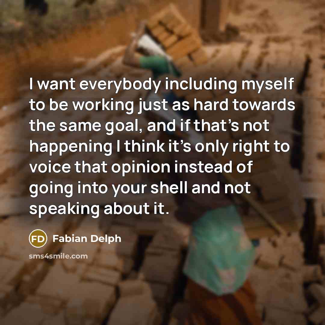 “I want everybody including myself to be working just as…” quote by Fabian Delph
