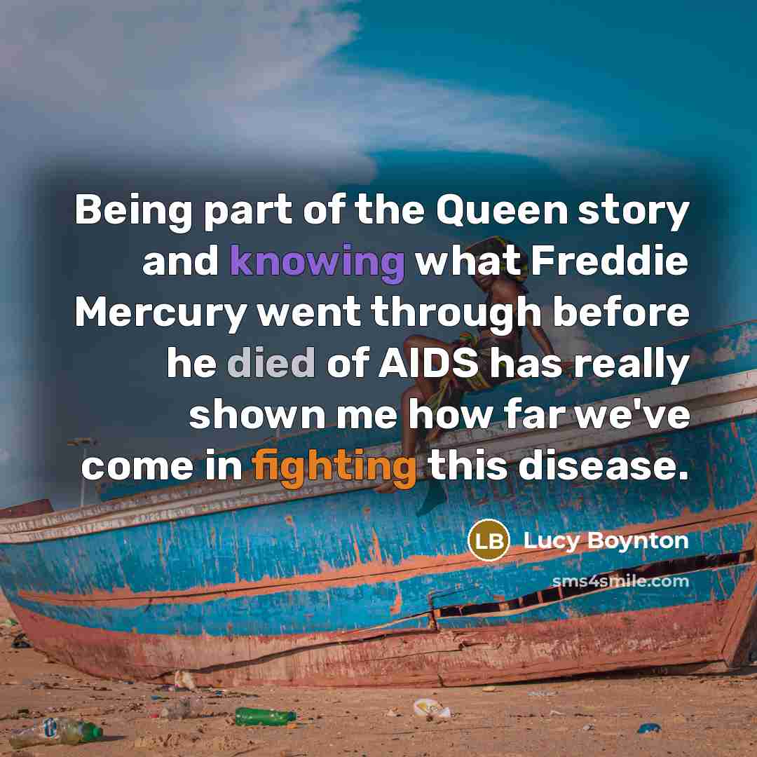 “Being part of the Queen story and knowing what Freddie…” quote by Lucy Boynton