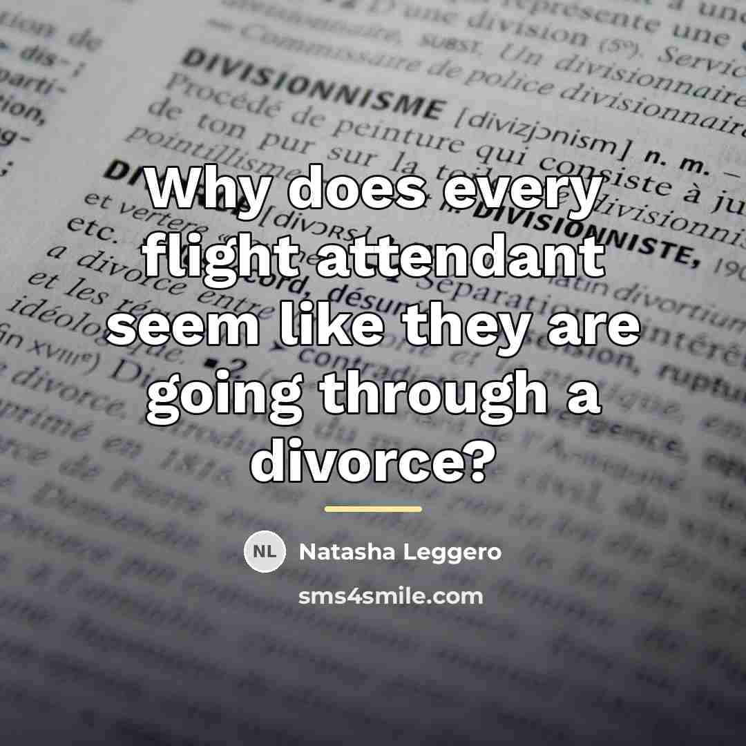 “Why does every flight attendant seem like they are going…” quote by Natasha Leggero