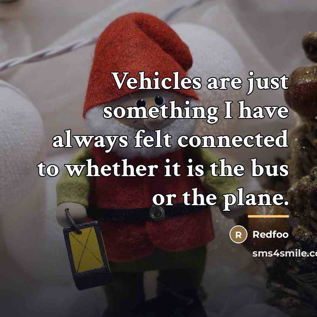 “Vehicles are just something I have always felt connected to…” quote by Redfoo