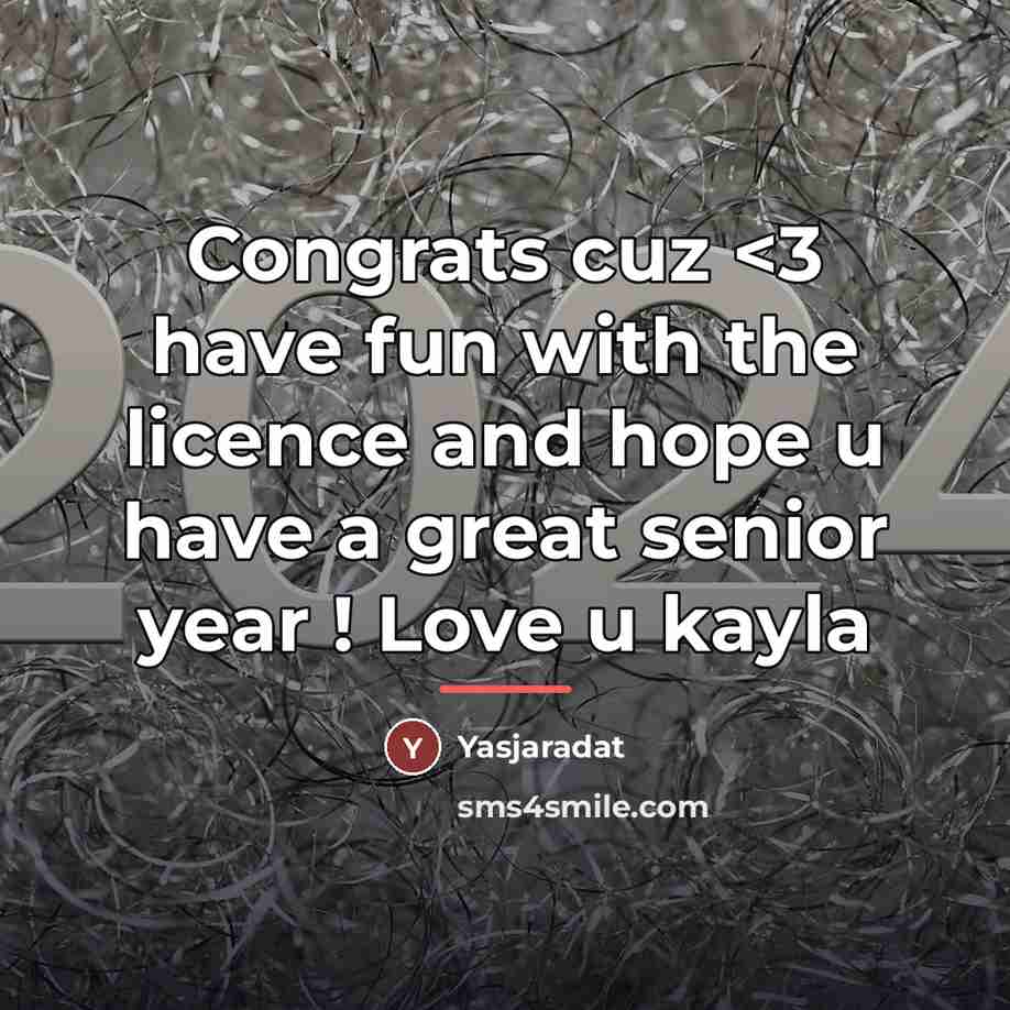 “Congrats cuz…” quote by Yasjaradat