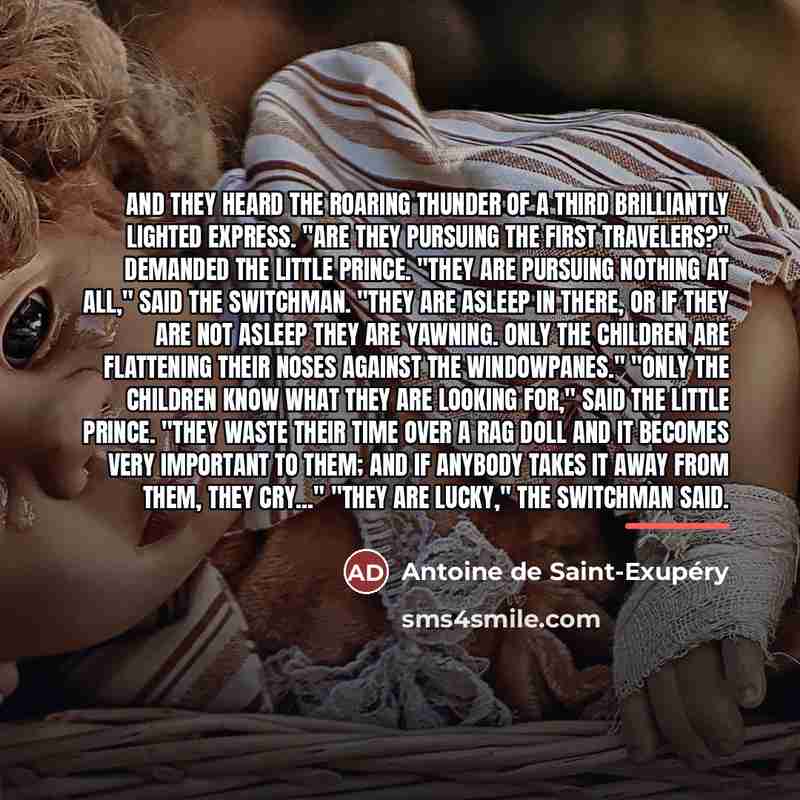 “And they heard the roaring thunder of a third brilliantly…” quote by Antoine de Saint-Exupery