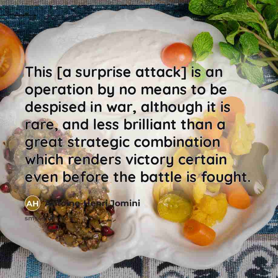 “This [a surprise attack] is an operation by no means…” quote by Antoine-Henri Jomini