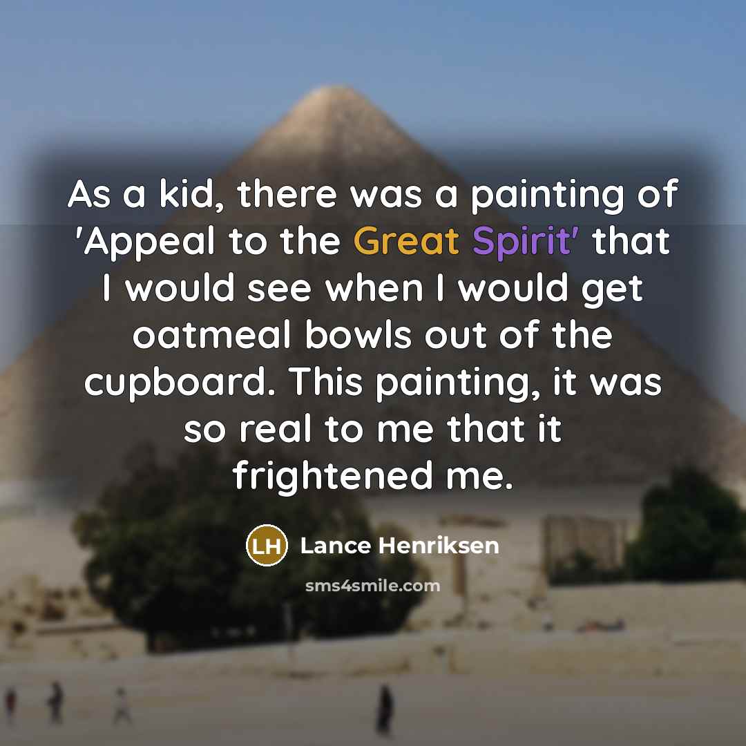 “As a kid, there was a painting of 'Appeal to…” quote by Lance Henriksen
