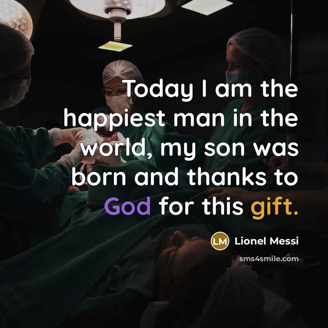 “Today I am the happiest man in the world, my…” quote by Lionel Messi