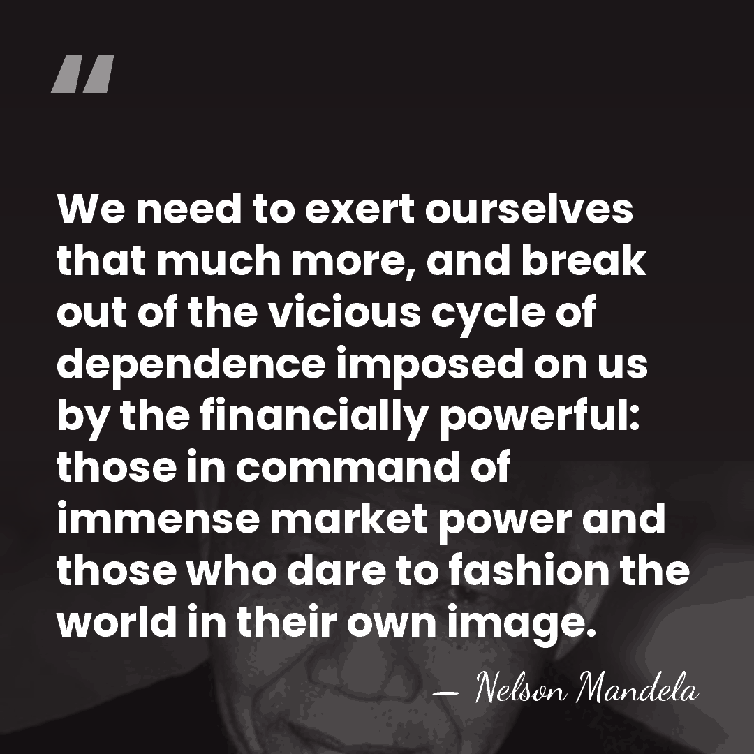 We need to exert ourselves that much more, and break out of&hellip; - Nelson Mandela