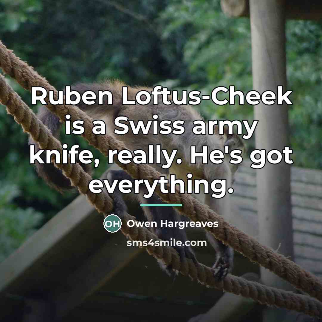 “Ruben Loftus-Cheek is a Swiss army knife, really. He's got…” quote by Owen Hargreaves