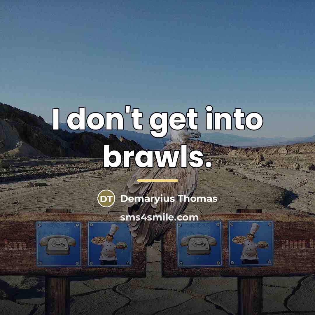 “I don't get into brawls.…” quote by Demaryius Thomas