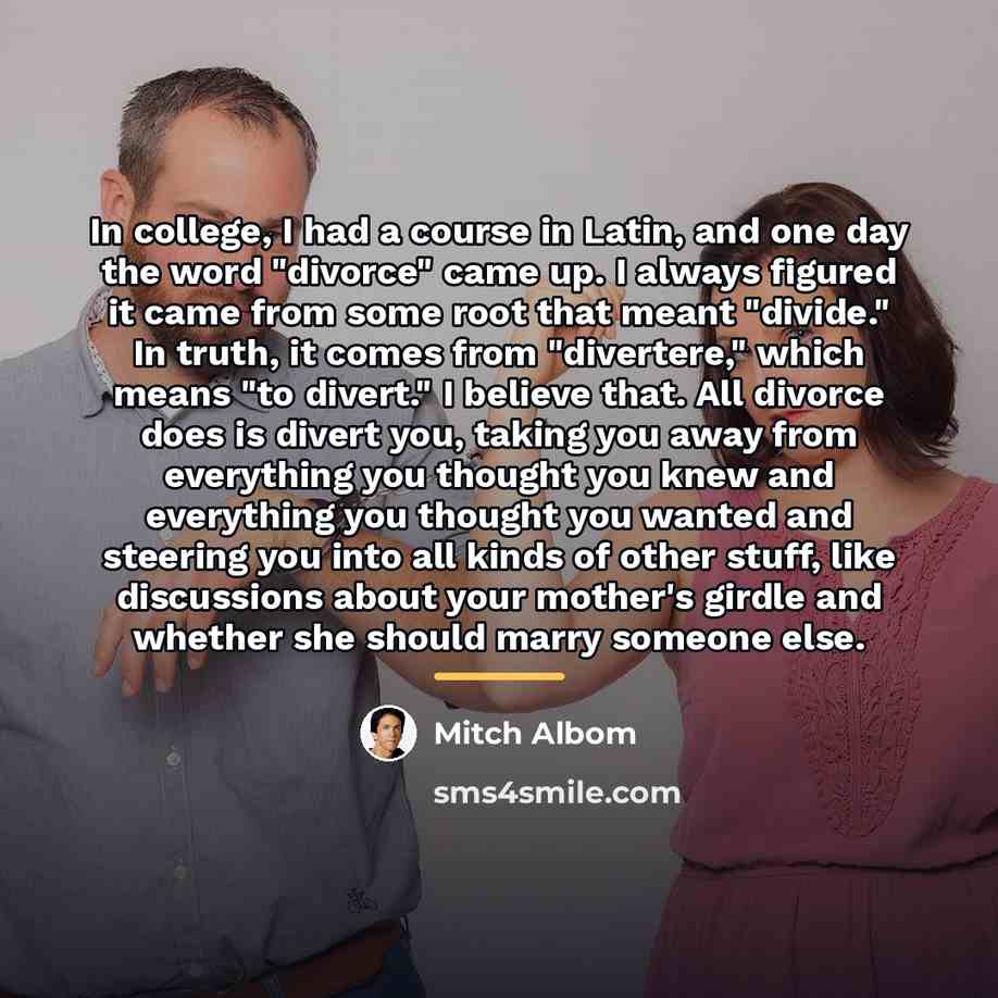 “In college, I had a course in Latin, and one…” quote by Mitch Albom