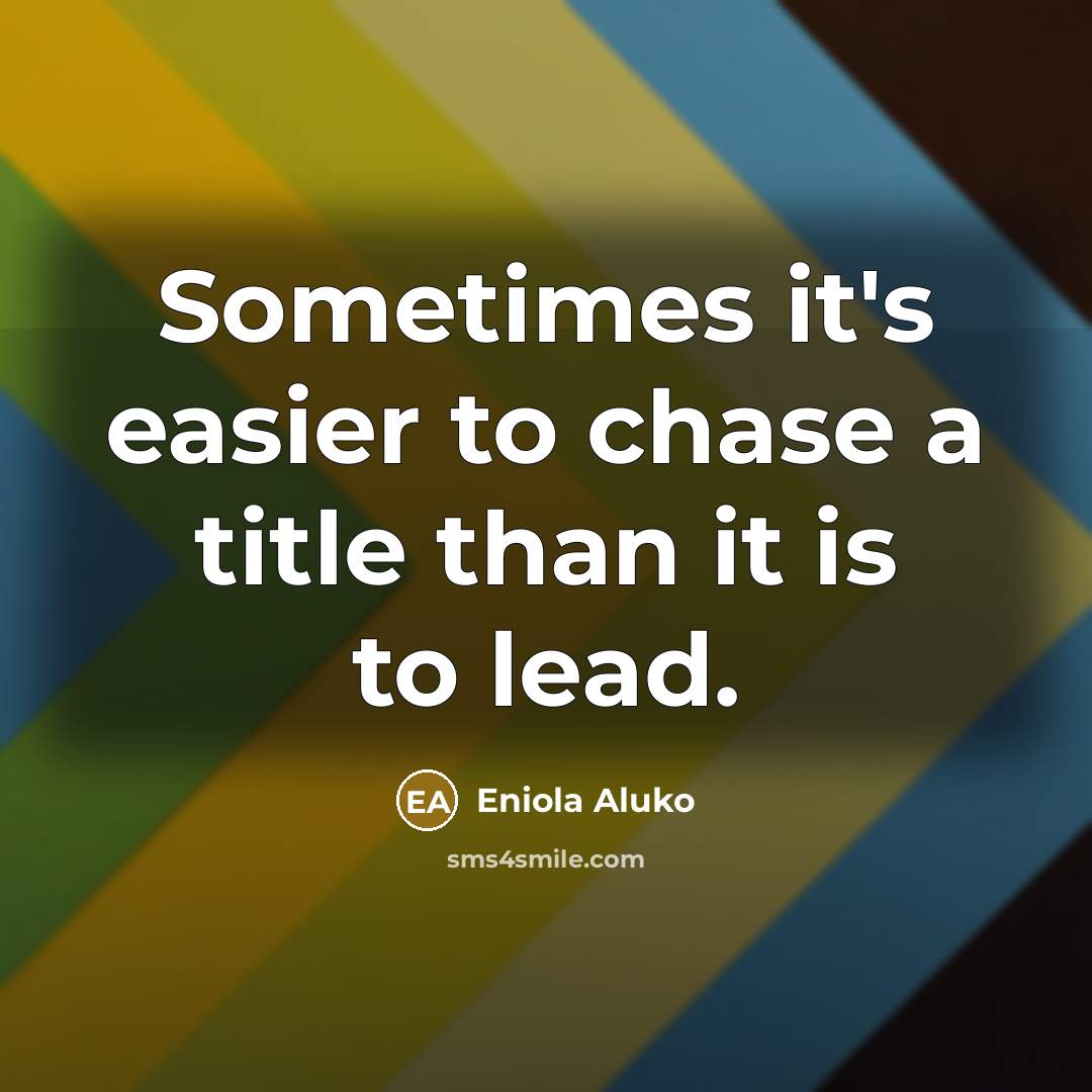“Sometimes it's easier to chase a title than it is…” quote by Eniola Aluko