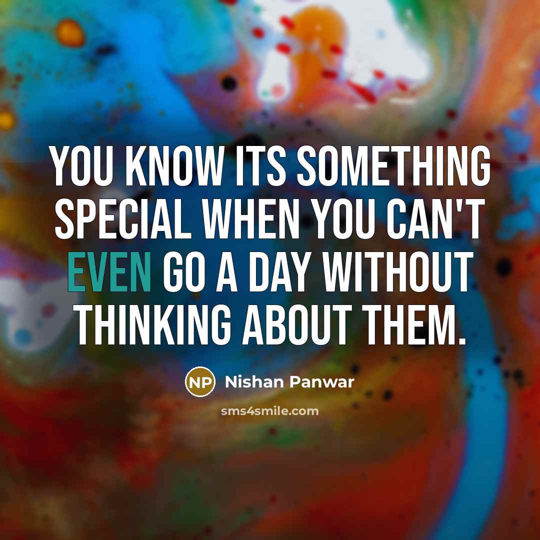 “You know its something special when you can't even go…” quote by Nishan Panwar