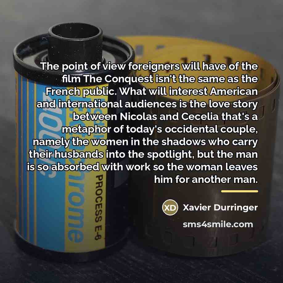“The point of view foreigners will have of the film…” quote by Xavier Durringer
