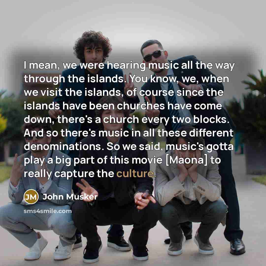 “I mean, we were hearing music all the way through…” quote by John Musker