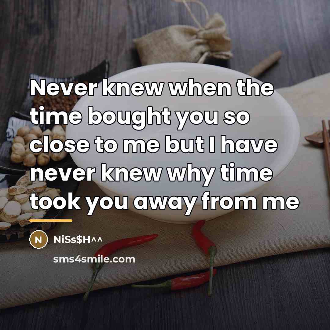 “Never knew when the time bought you so close to…” quote by NiSs$H^^