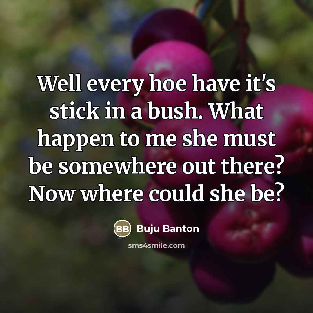 “Well every hoe have it's stick in a bush. What…” quote by Buju Banton