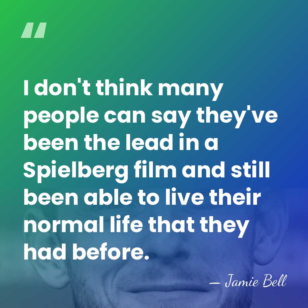I don't think many people can say they've been the lead in&hellip; - Jamie Bell