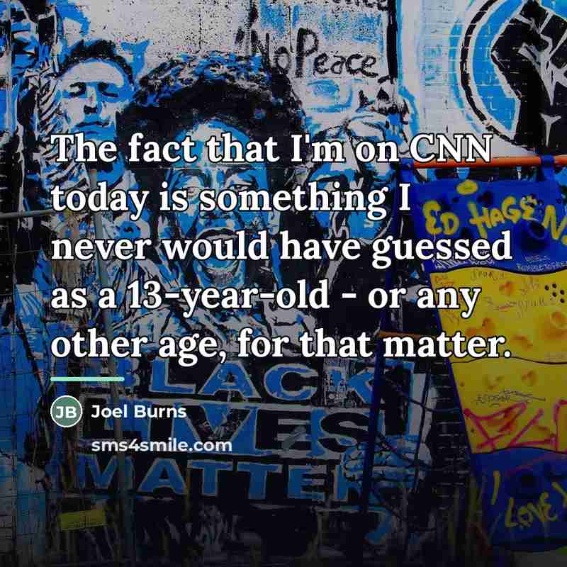 “The fact that I'm on CNN today is something I…” quote by Joel Burns