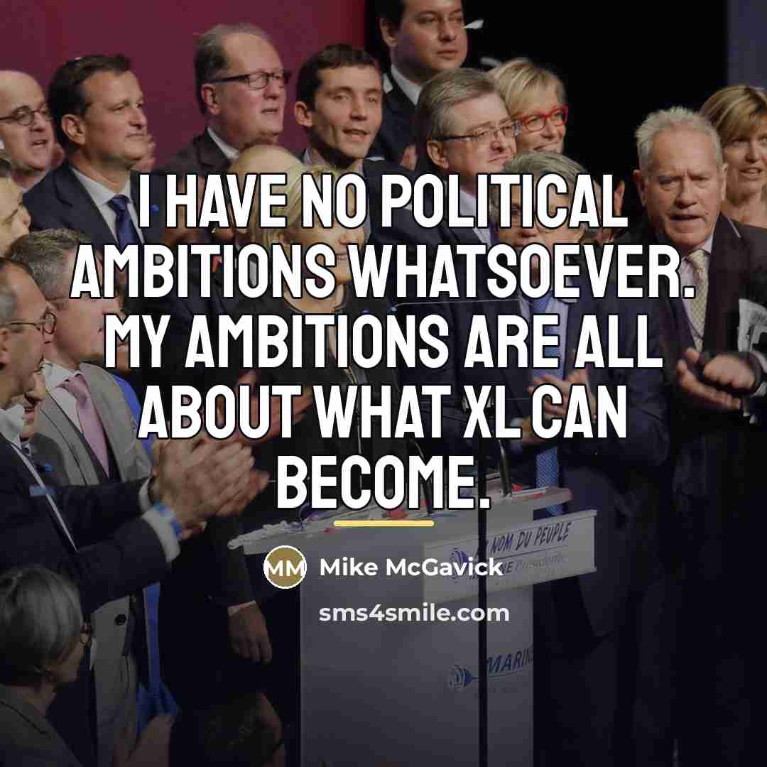 “I have no political ambitions whatsoever. My ambitions are all…” quote by Mike McGavick