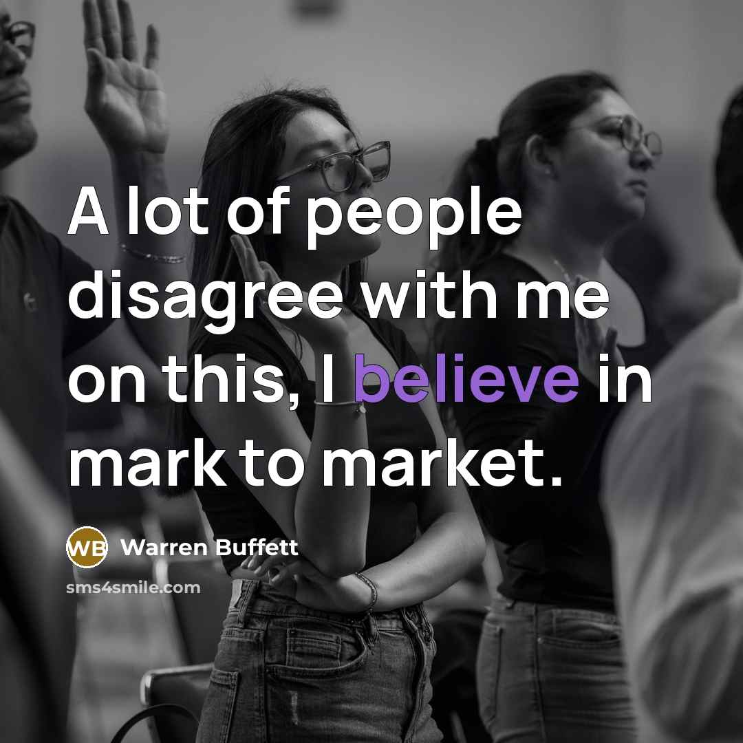 “A lot of people disagree with me on this, I…” quote by Warren Buffett