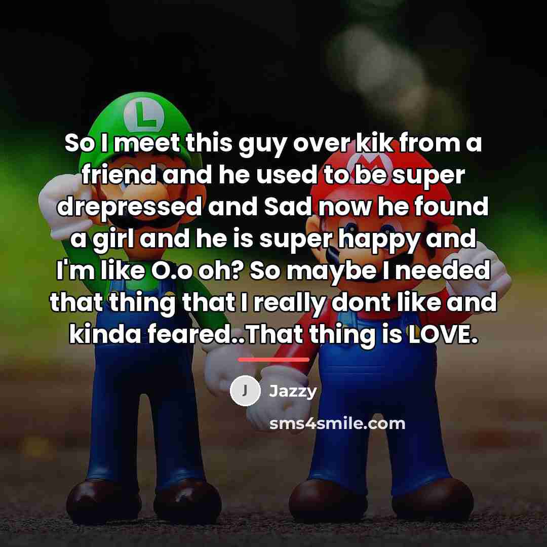 “So I meet this guy over kik from a friend…” quote by Jazzy