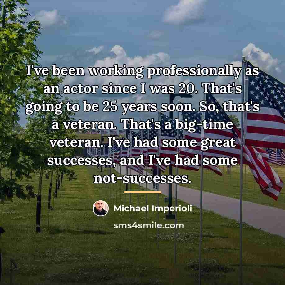 “I've been working professionally as an actor since I was…” quote by Michael Imperioli