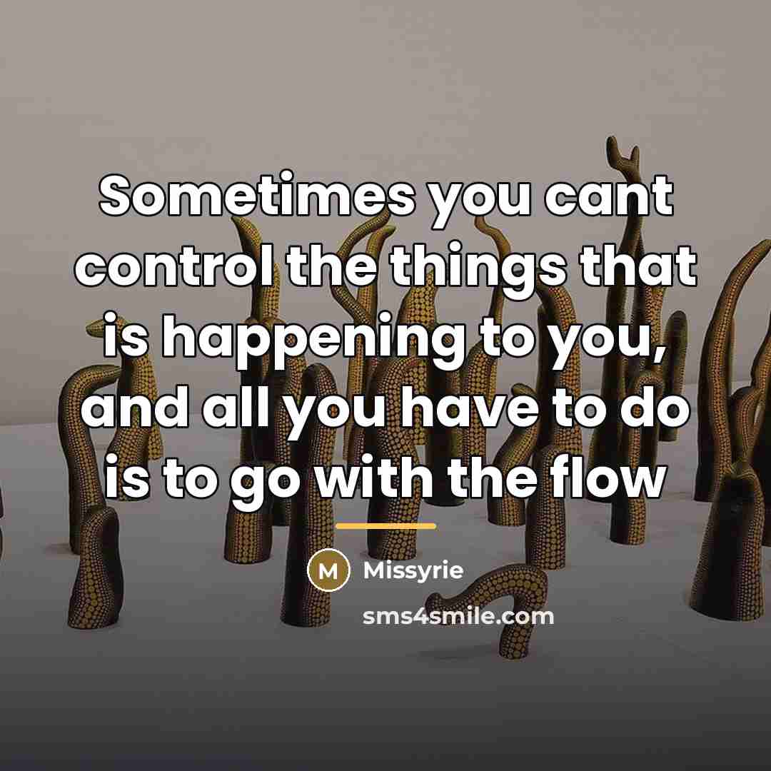 “Sometimes you cant control the things that is happening to…” quote by Missyrie