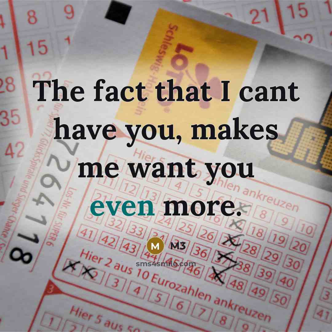 “The fact that I cant have you, makes me want…” quote by M3