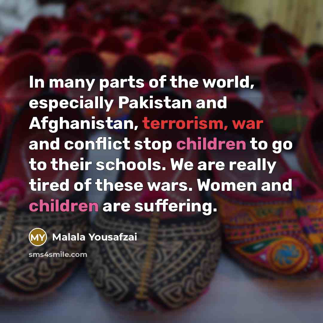 “In many parts of the world, especially Pakistan and Afghanistan,…” quote by Malala Yousafzai