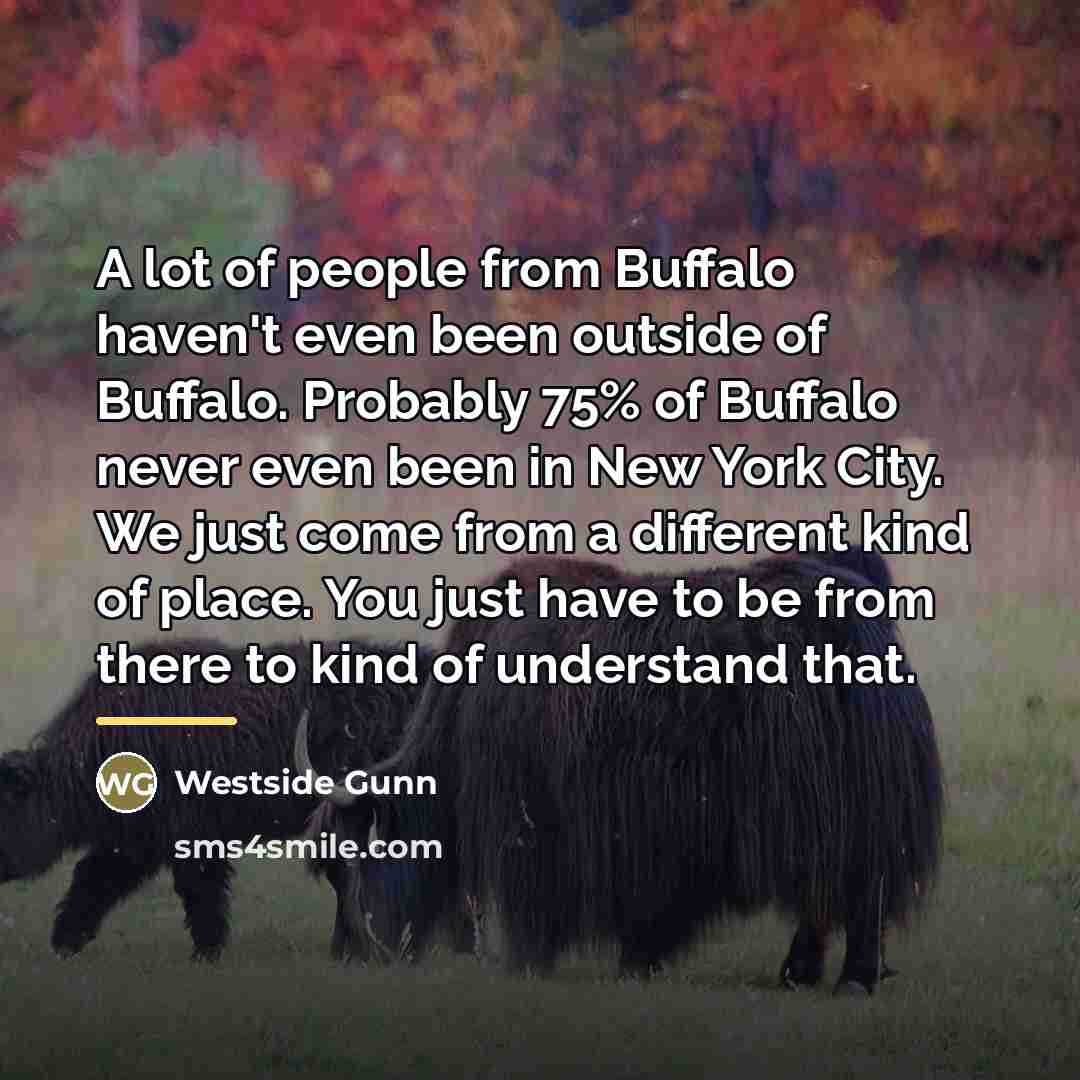 “A lot of people from Buffalo haven't even been outside…” quote by Westside Gunn