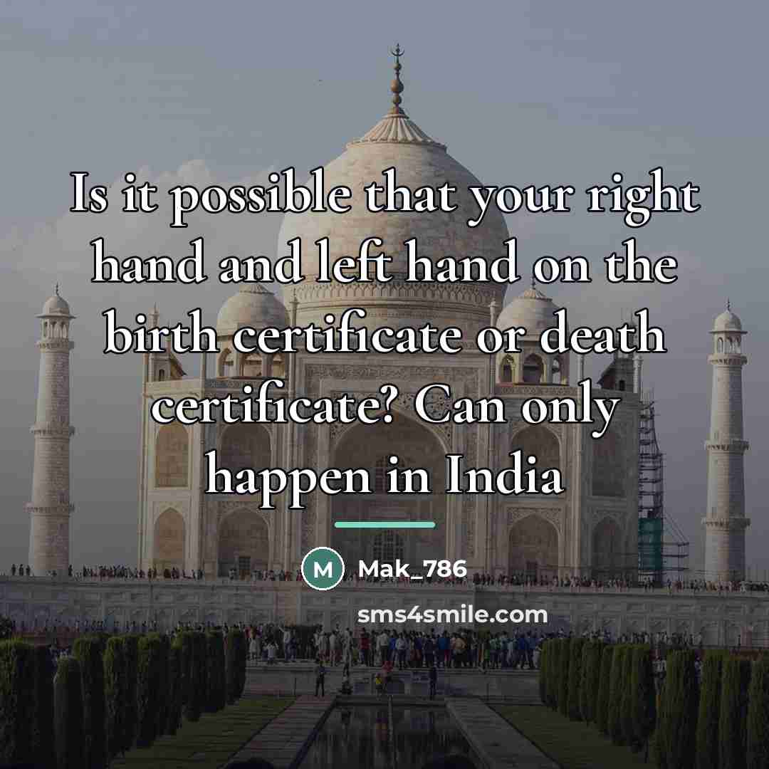 “Is it possible that your right hand and left hand…” quote by Mak_786
