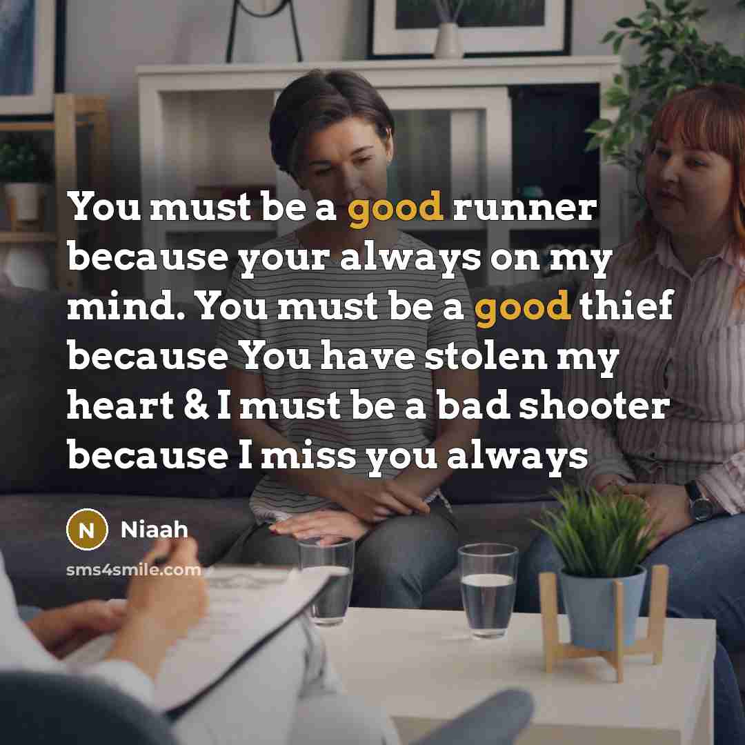 “You must be a good runner because your always on…” quote by Niaah