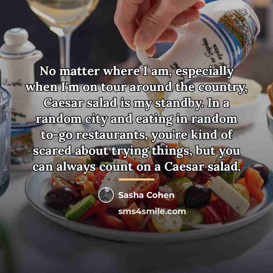“No matter where I am, especially when I'm on tour…” quote by Sasha Cohen