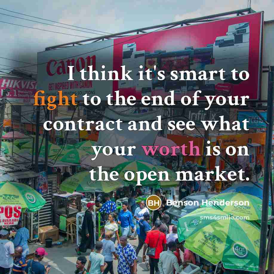“I think it's smart to fight to the end of…” quote by Benson Henderson