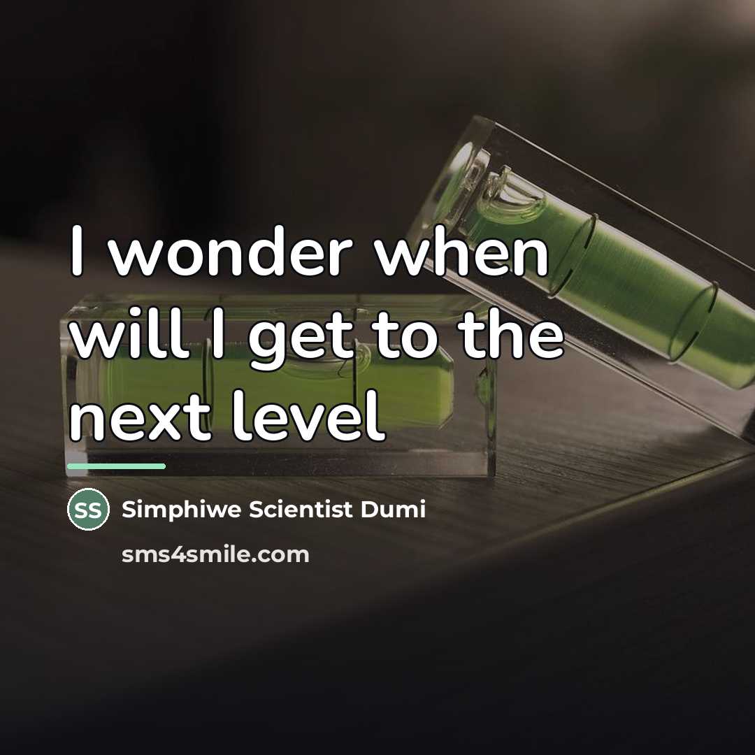 “I wonder when will I get to the next level…” quote by Simphiwe Scientist Dumi