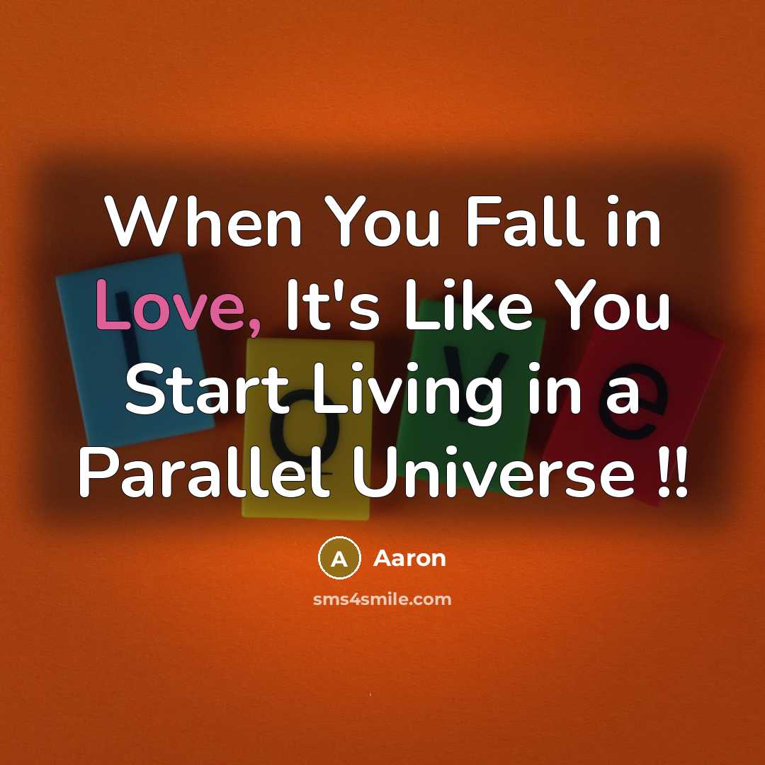 “When You Fall in Love, It's Like You Start Living…” quote by AaRon