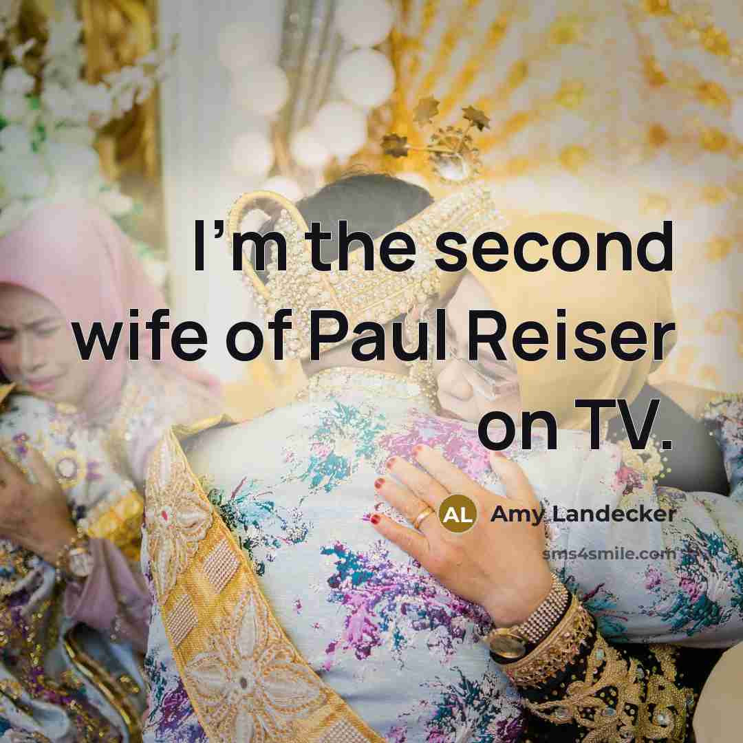 “I'm the second wife of Paul Reiser on TV.…” quote by Amy Landecker