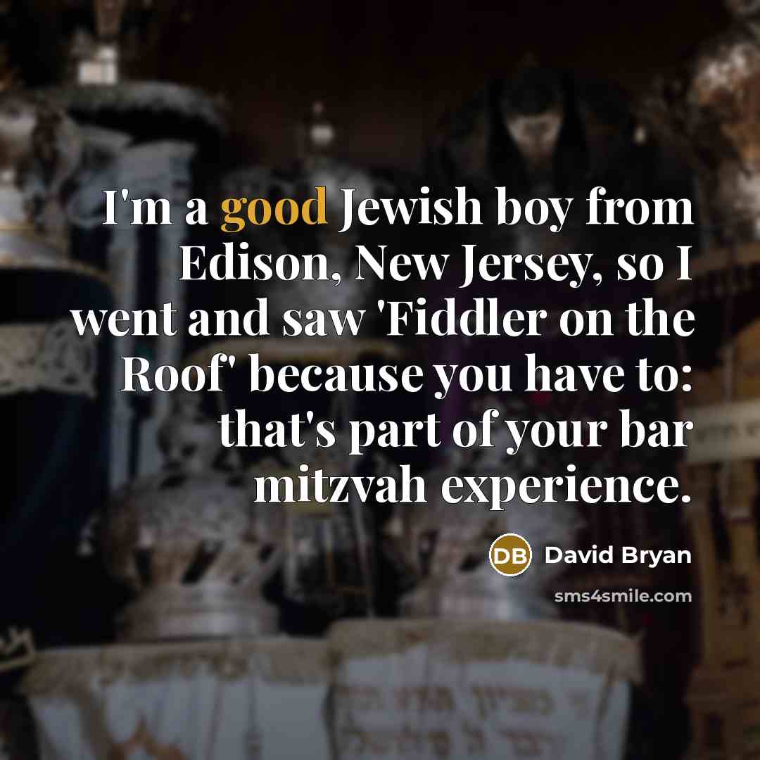 “I'm a good Jewish boy from Edison, New Jersey, so…” quote by David Bryan