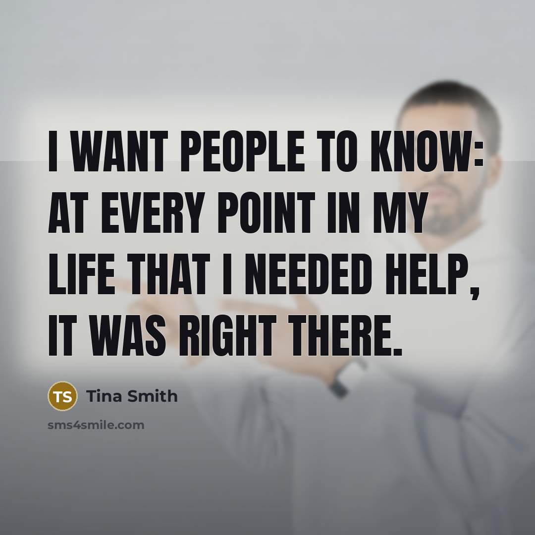 “I want people to know: At every point in my…” quote by Tina Smith