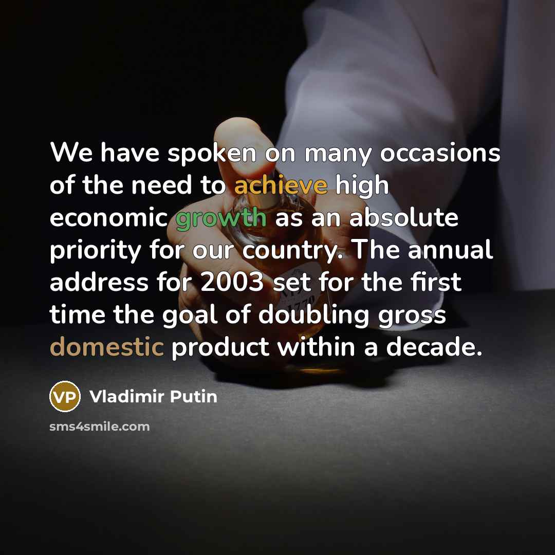 “We have spoken on many occasions of the need to…” quote by Vladimir Putin