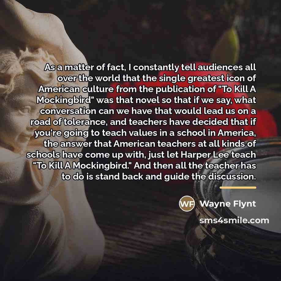 “As a matter of fact, I constantly tell audiences all…” quote by Wayne Flynt