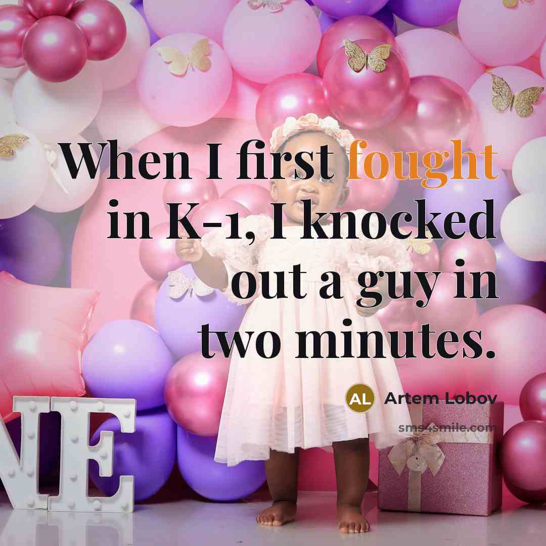 “When I first fought in K-1, I knocked out a…” quote by Artem Lobov