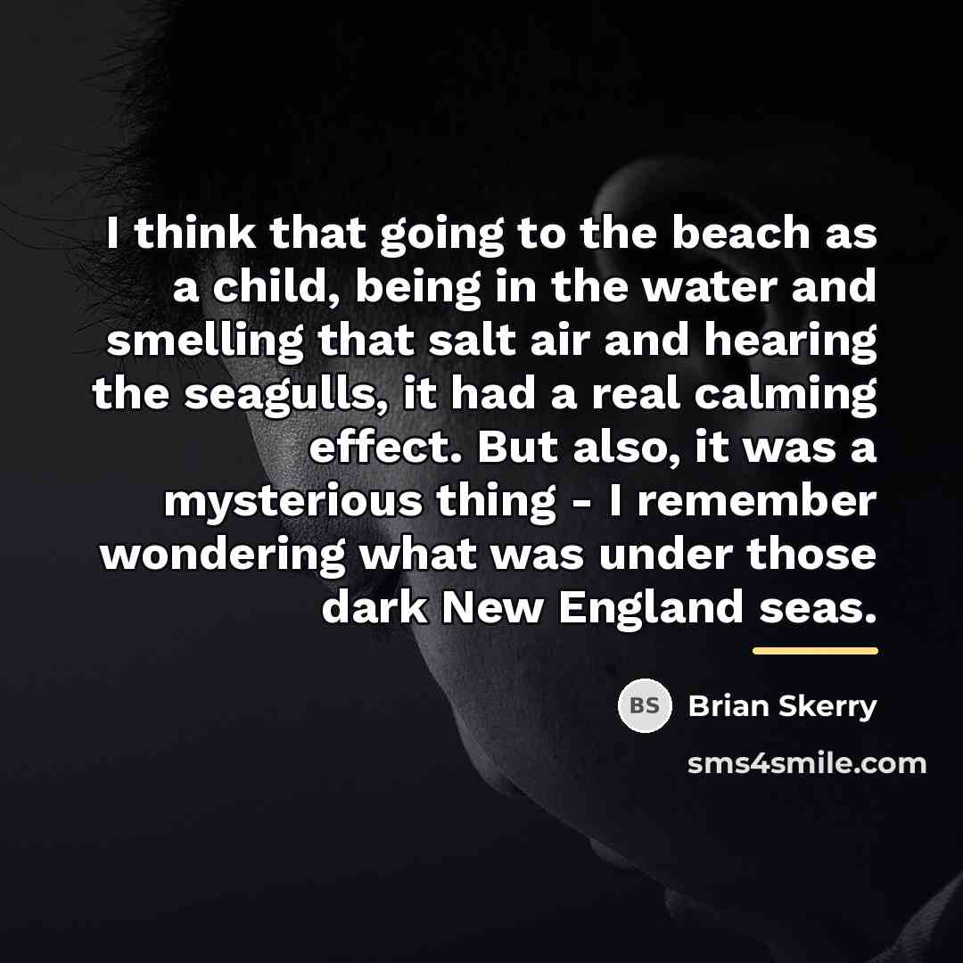 “I think that going to the beach as a child,…” quote by Brian Skerry