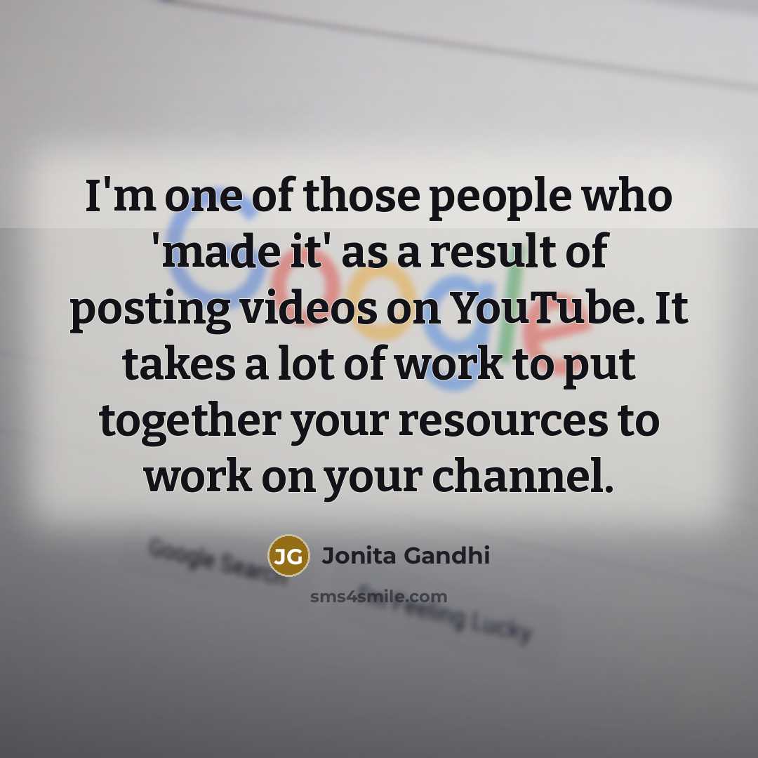 “I'm one of those people who 'made it' as a…” quote by Jonita Gandhi