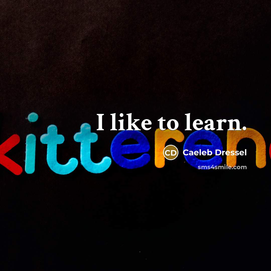 “I like to learn.…” quote by Caeleb Dressel