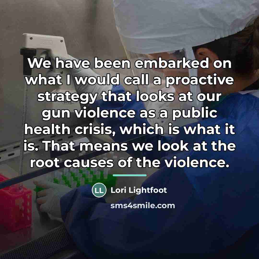“We have been embarked on what I would call a…” quote by Lori Lightfoot