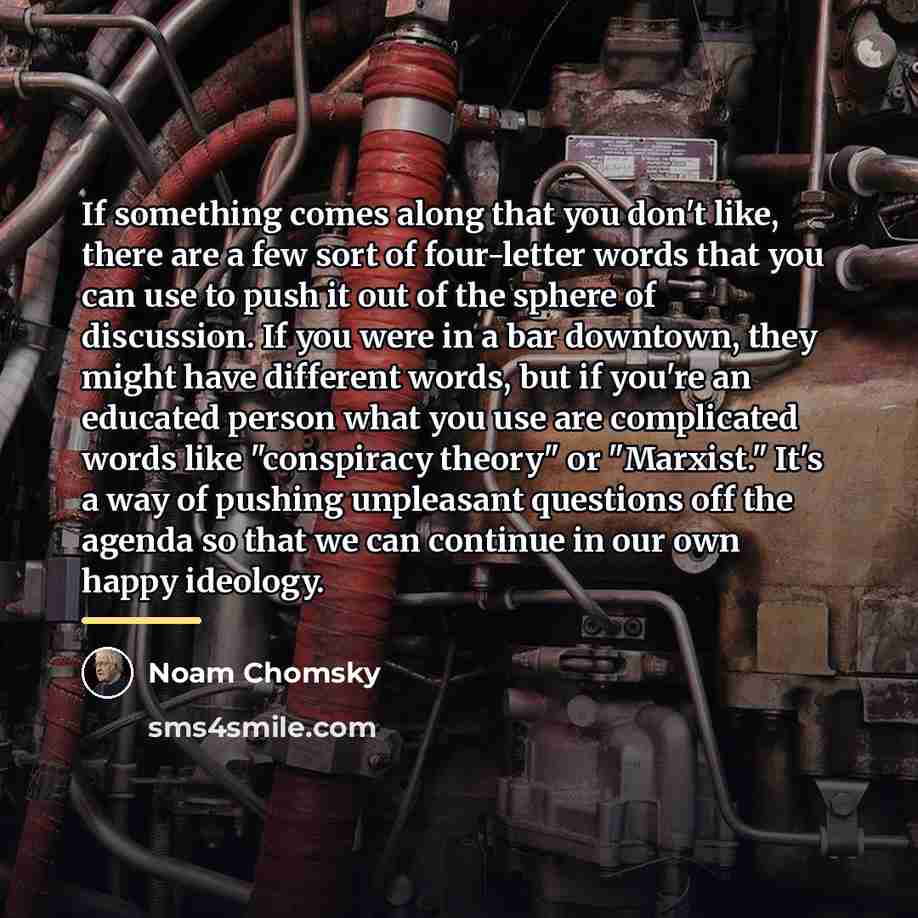 “If something comes along that you don't like, there are…” quote by Noam Chomsky