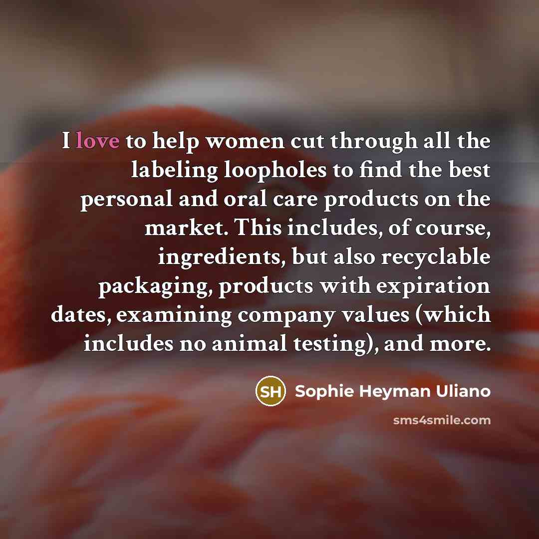 “I love to help women cut through all the labeling…” quote by Sophie Heyman Uliano
