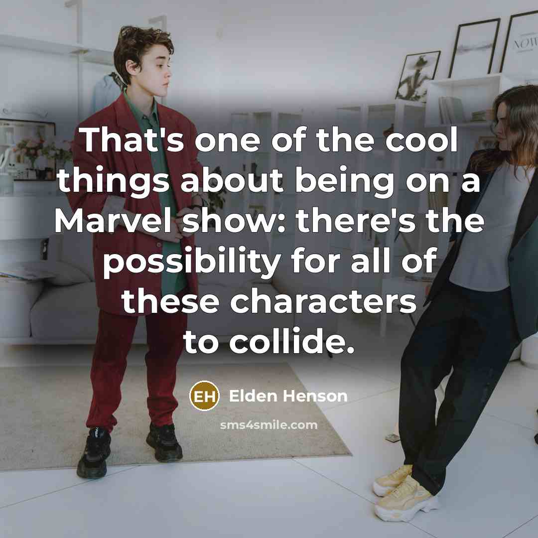 “That's one of the cool things about being on a…” quote by Elden Henson