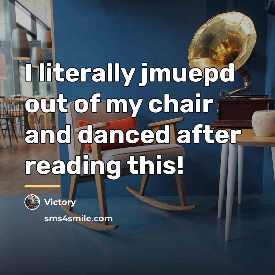 “I literally jmuepd out of my chair and danced after…” quote by Victory