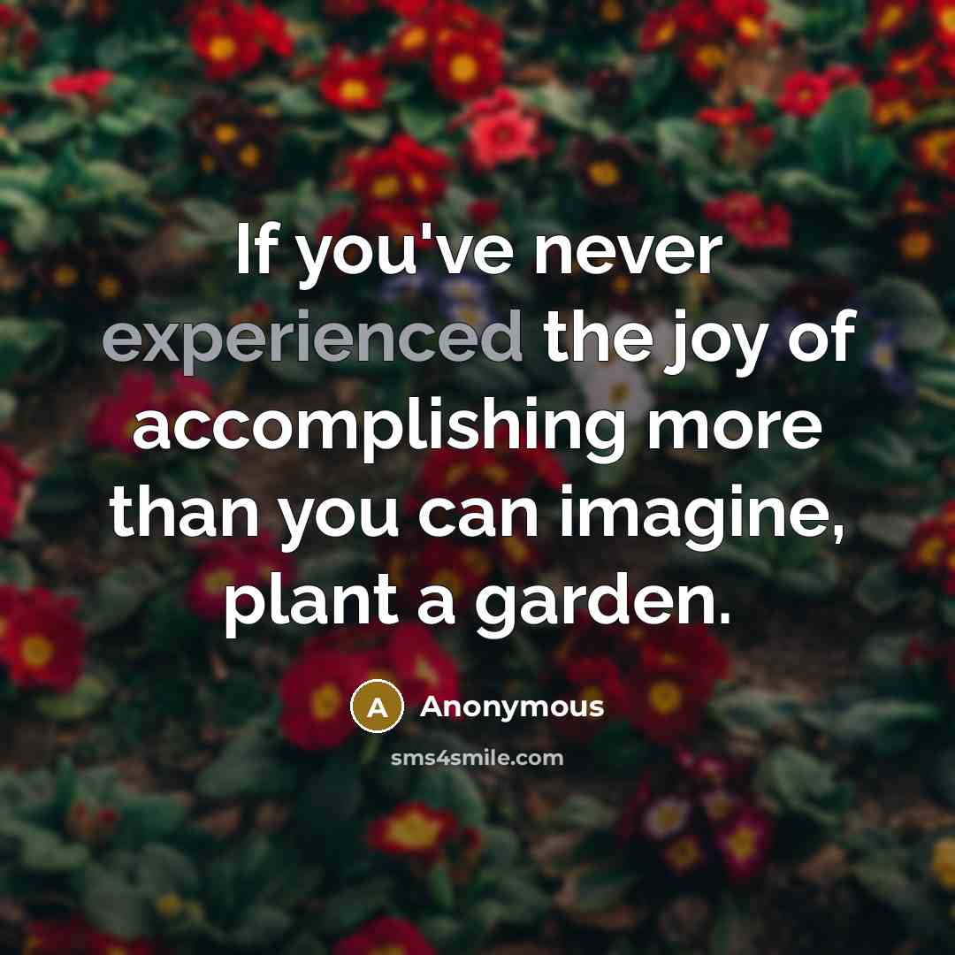 “If you've never experienced the joy of accomplishing more than…” quote by Anonymous